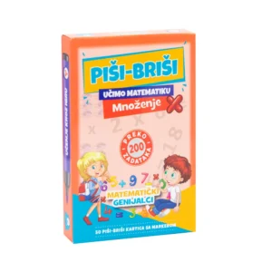 EDUKATIVNE KARTICE PIŠI BRIŠI-UČIMO MATEMATIKU MNOŽENJE