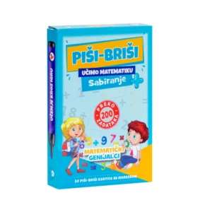 EDUKATIVNE KARTICE PIŠI BRIŠI-UČIMO MATEMATIKU SABIRANJE