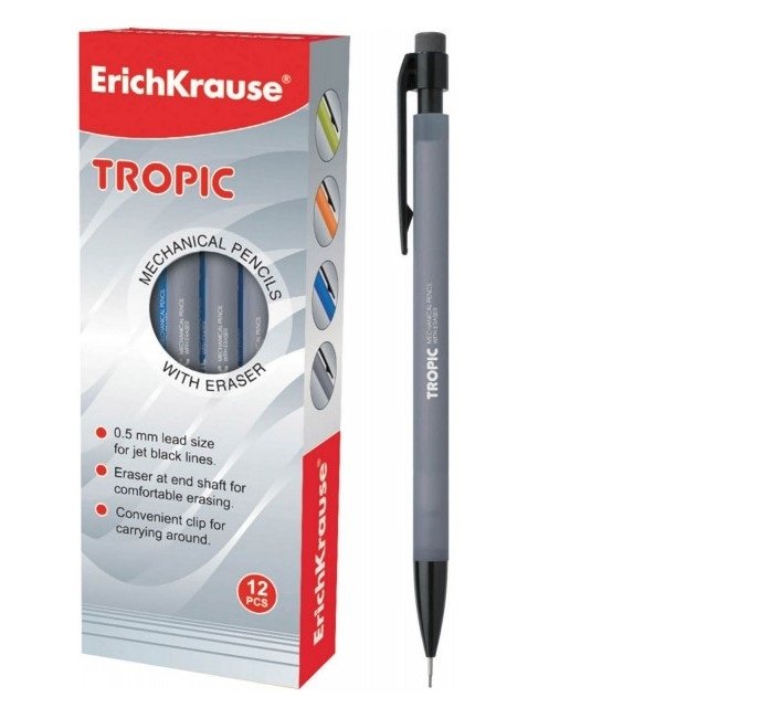 Tehnička olovka Tropic ErichKrause 0,5 mm Siva