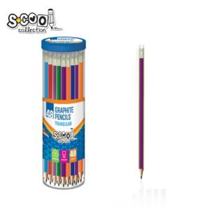 Grafitna olovka Triangular Scool Ljubičasto-Zelena
