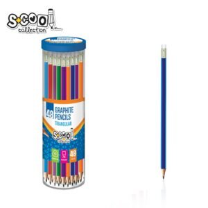 Grafitna olovka Triangular Scool Plava
