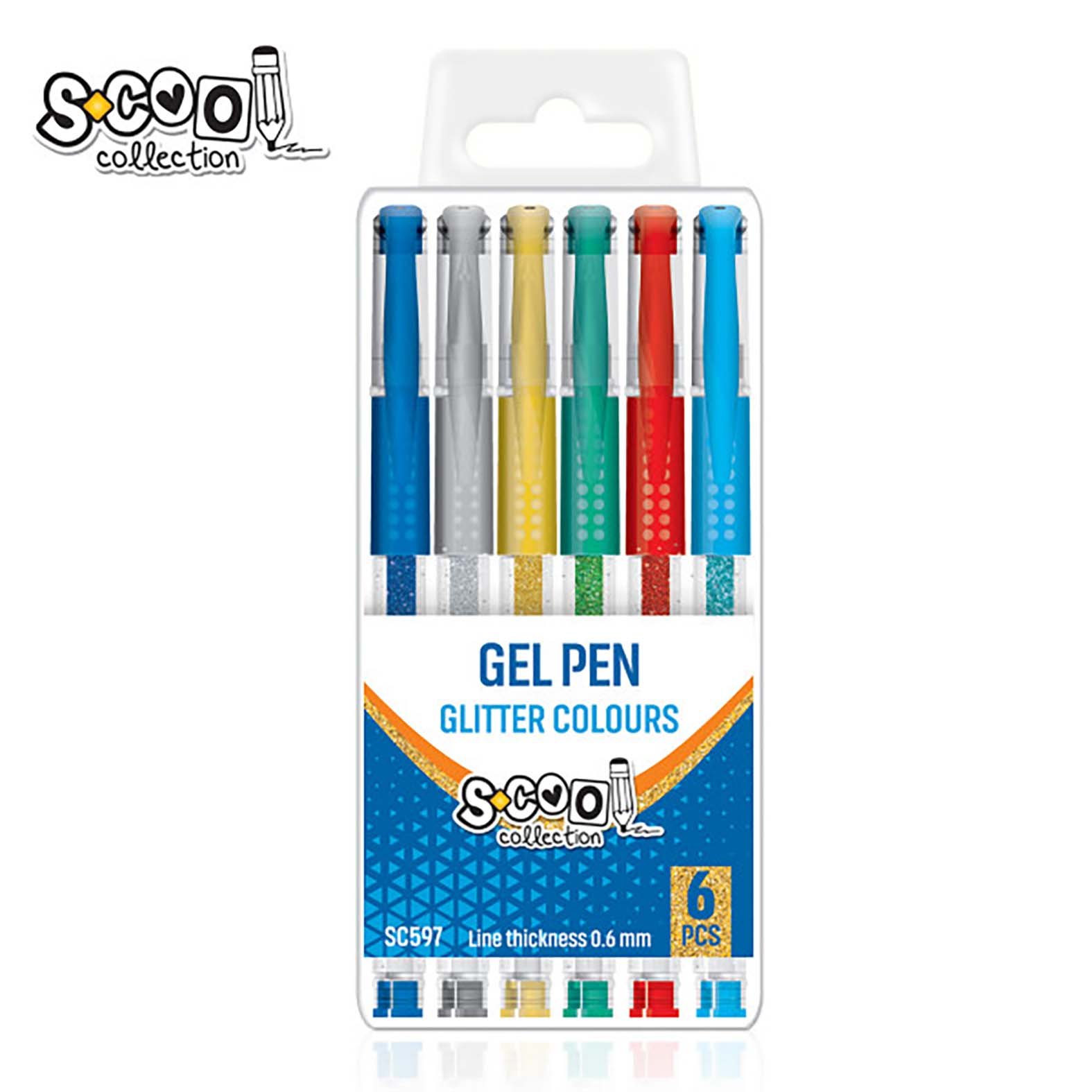 Gliter Gel olovke 6 komada