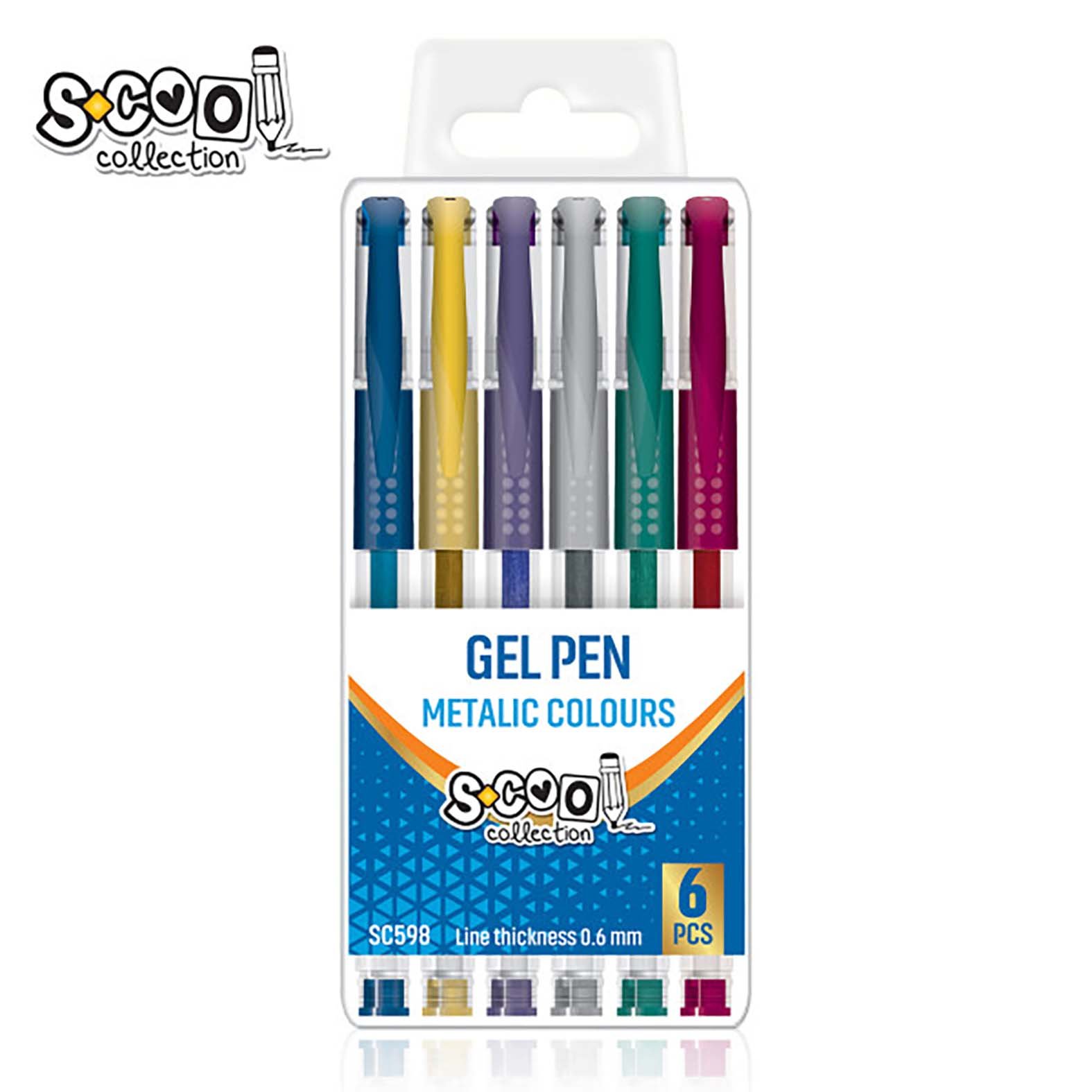 Metalik Gel olovke 6 komada