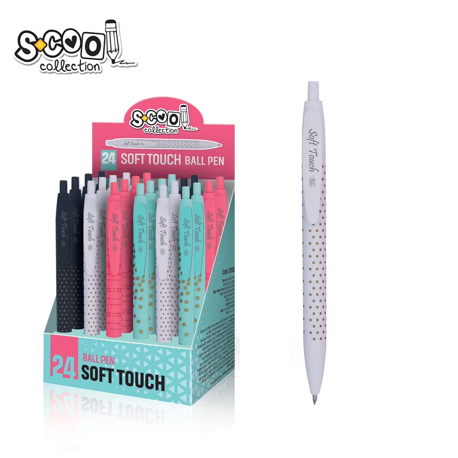 Hemijska olovka Soft touch Bela 1mm