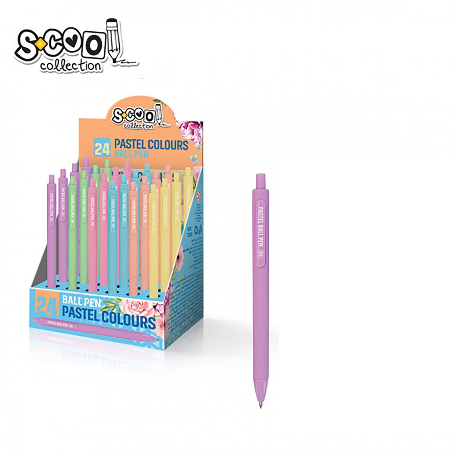 Hemijska olovka Scool Pastel Roze