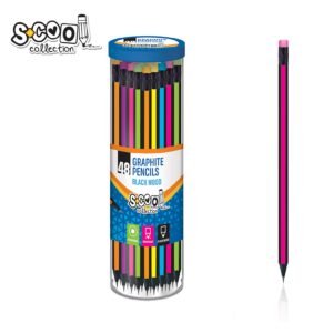 Grafitna olovka Triangular Scool Roze Crna