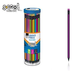 Grafitna olovka Triangular Scool Ljubičasto Crna