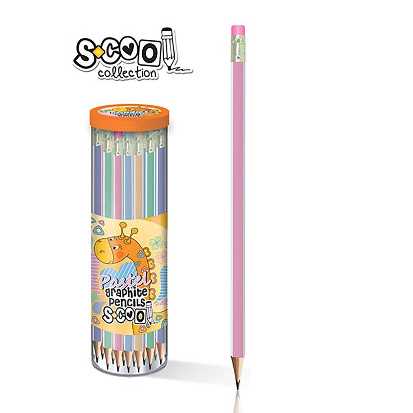 Grafitna olovka Scool Pastel Roze