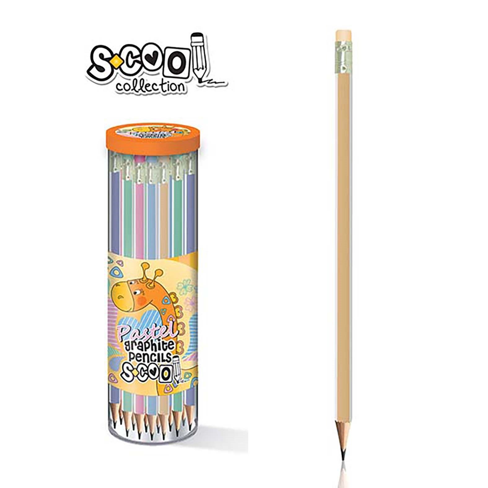 Grafitna olovka Scool Pastel Narandžasta