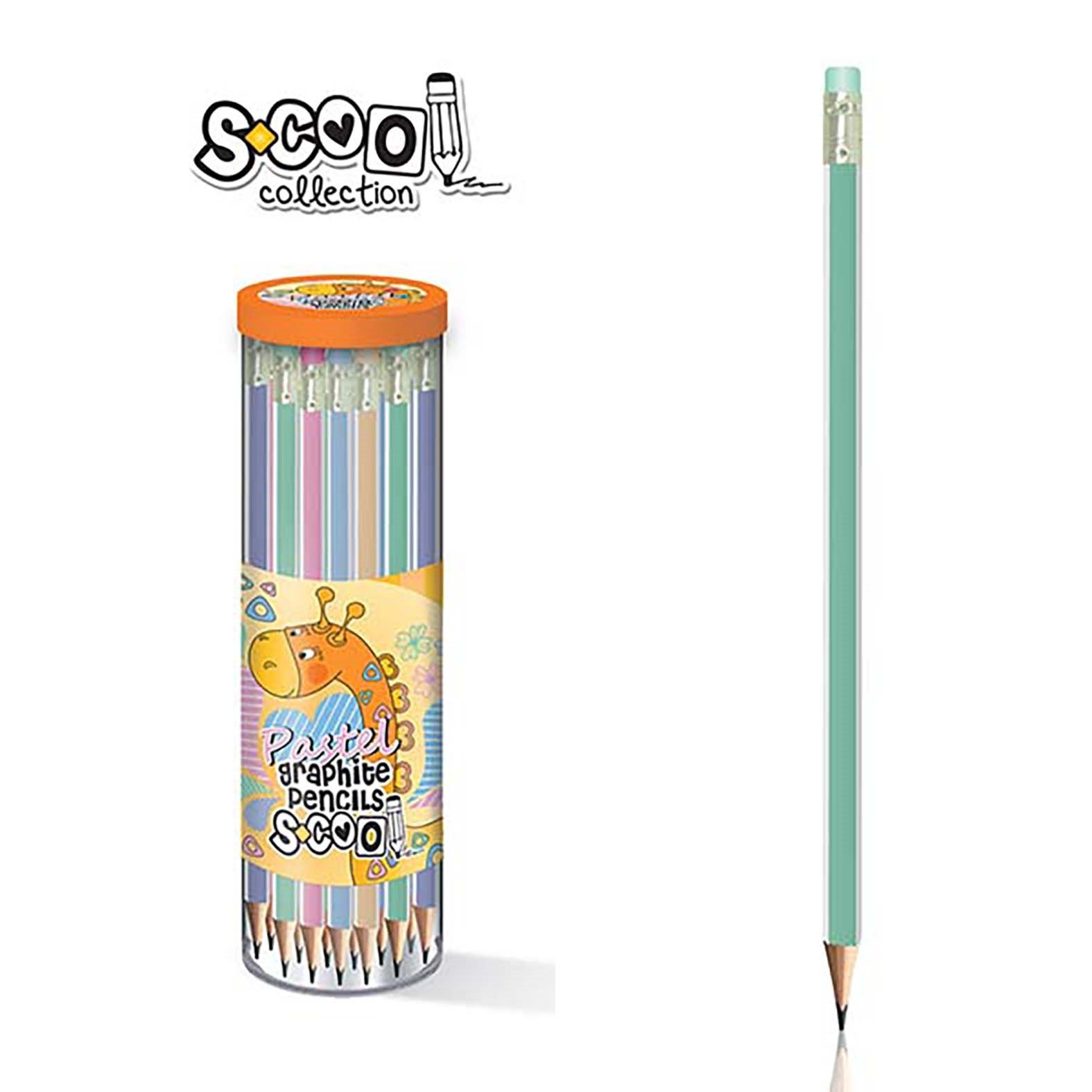 Grafitna olovka Scool Pastel Zelena