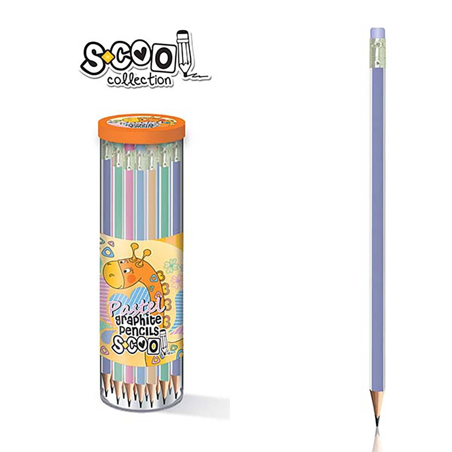 Grafitna olovka Scool Pastel Ljubičasta