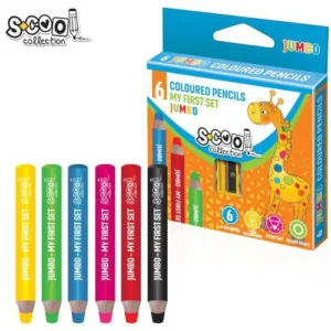 Jumbo drvene bojice Scool