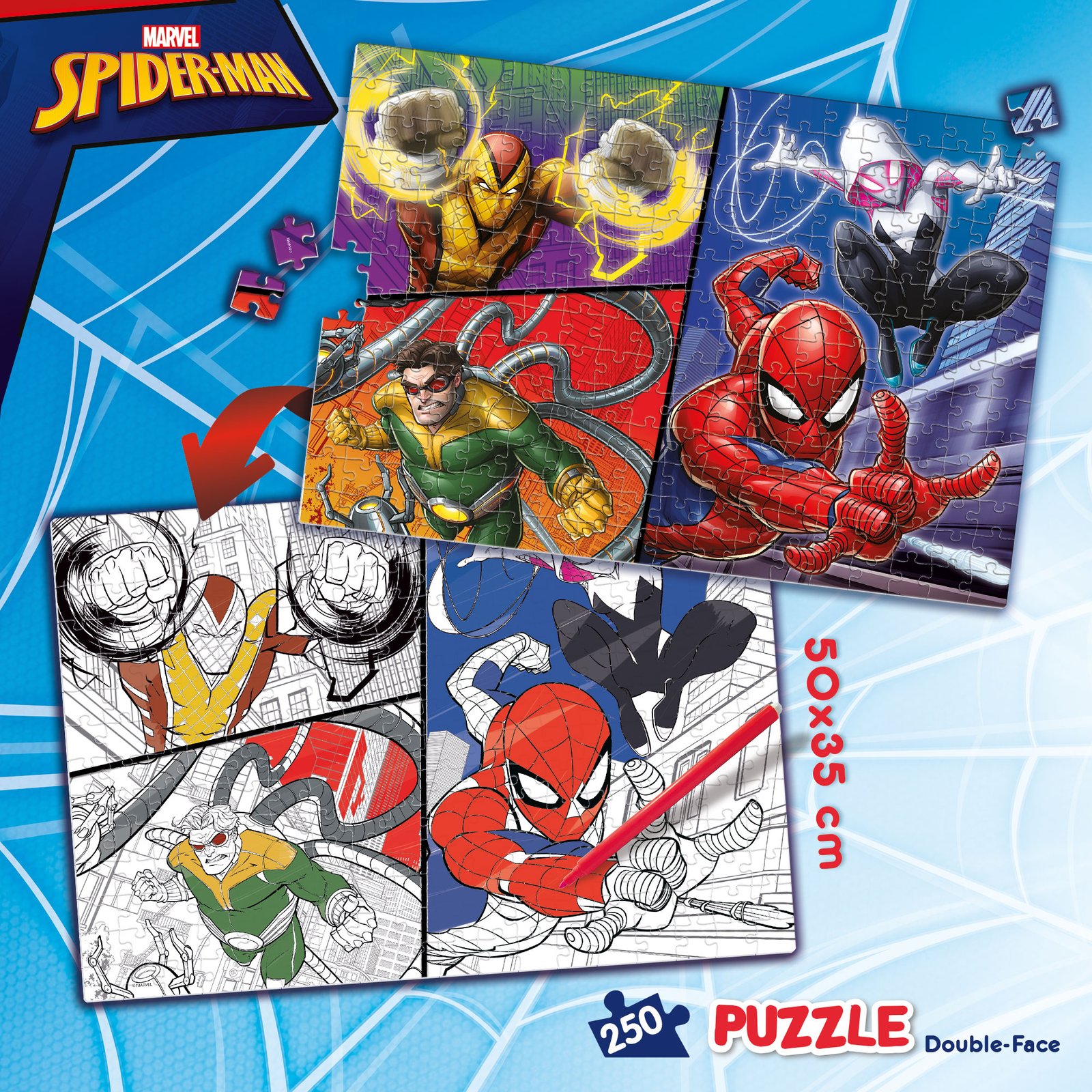 Spider-Man Lisciani Puzzle 250 delova - Slika 2